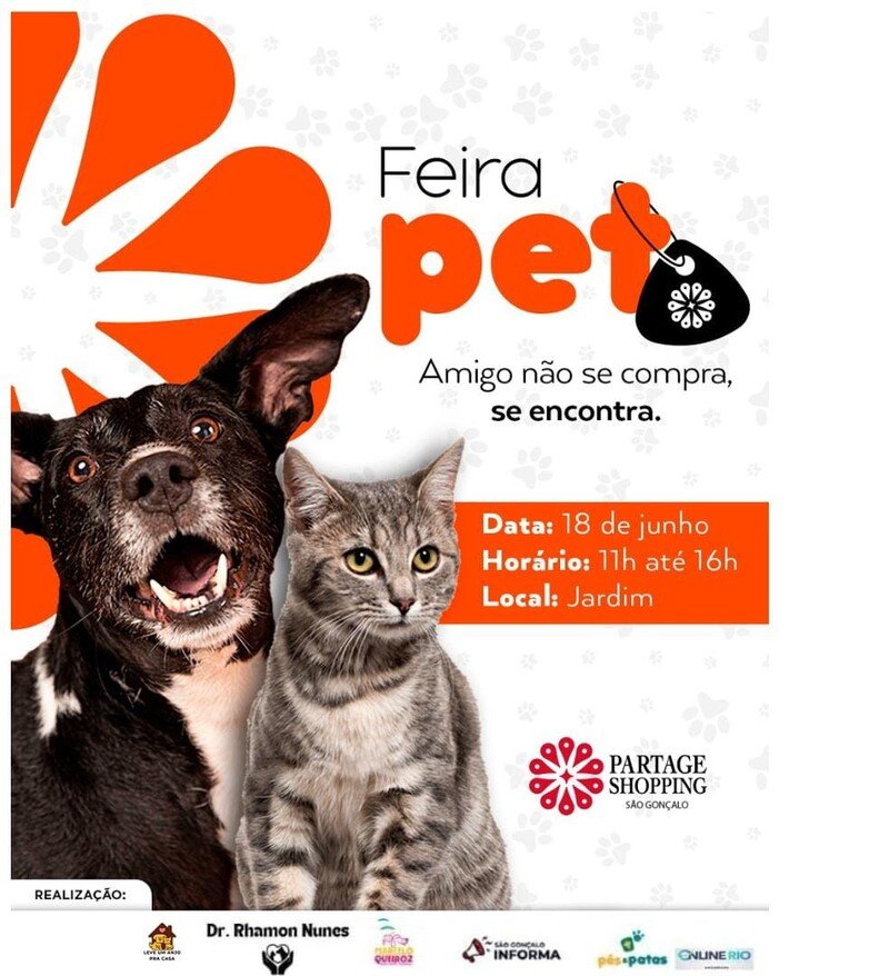 Adoção Pet em Shopping de São Gonçalo neste fim de semana