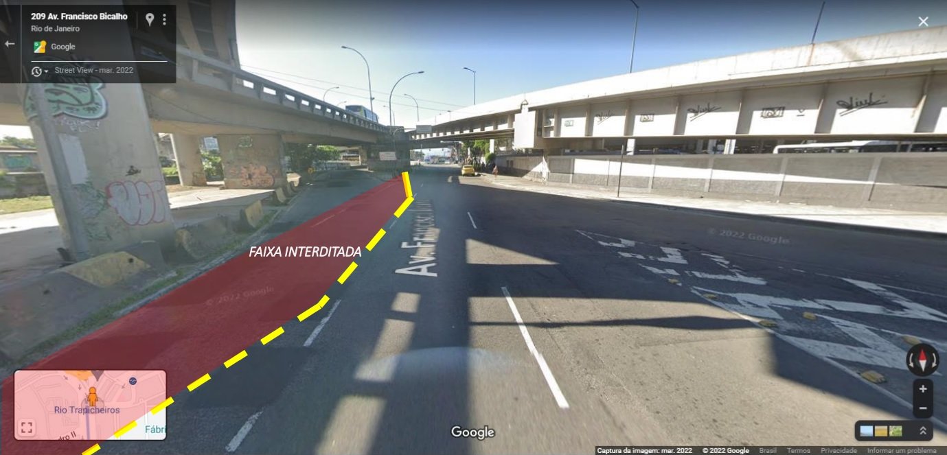 Avenida Francisco Bicalho terá interdição parcial para obras do VLT e do Terminal Gentileza