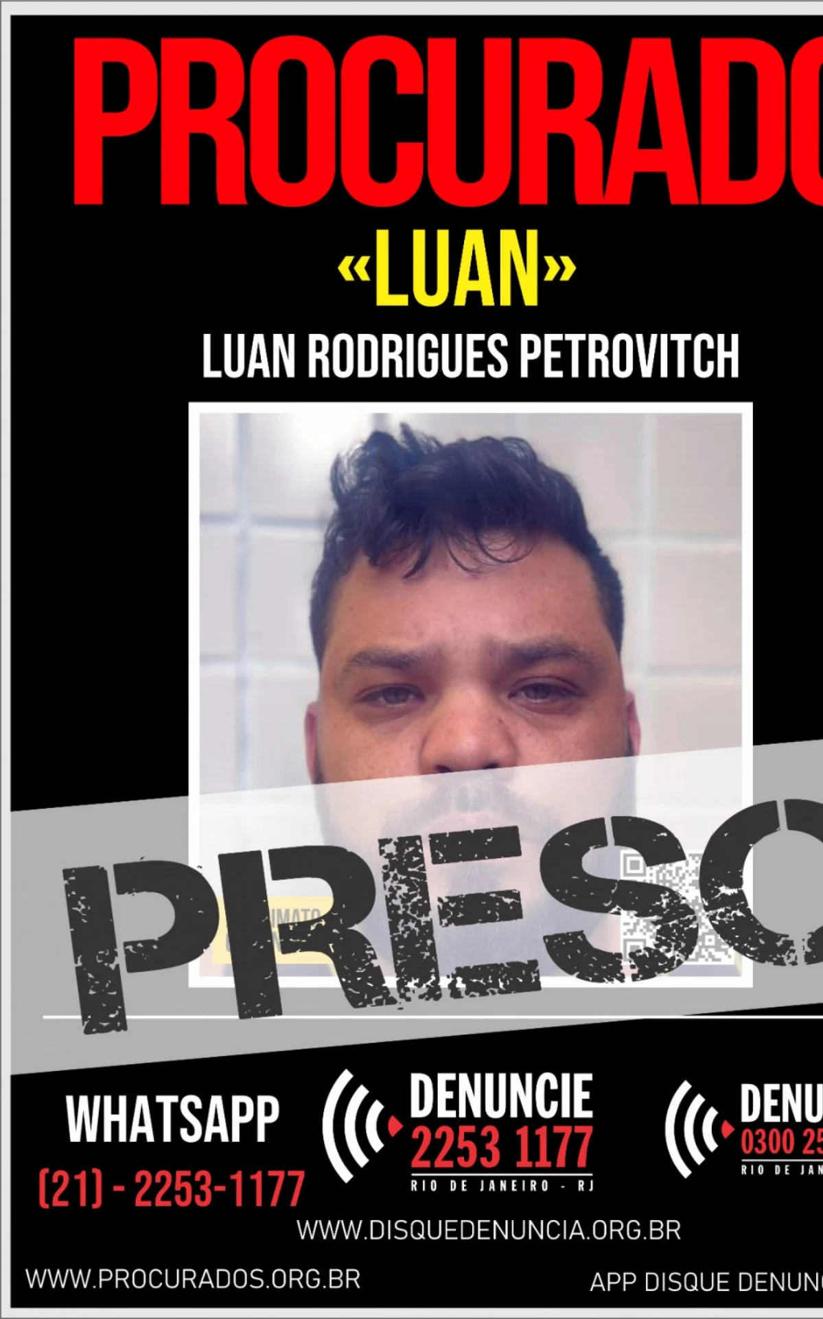 Disque Denúncia contribui para a prisão de criminoso procurado na Zona Oeste