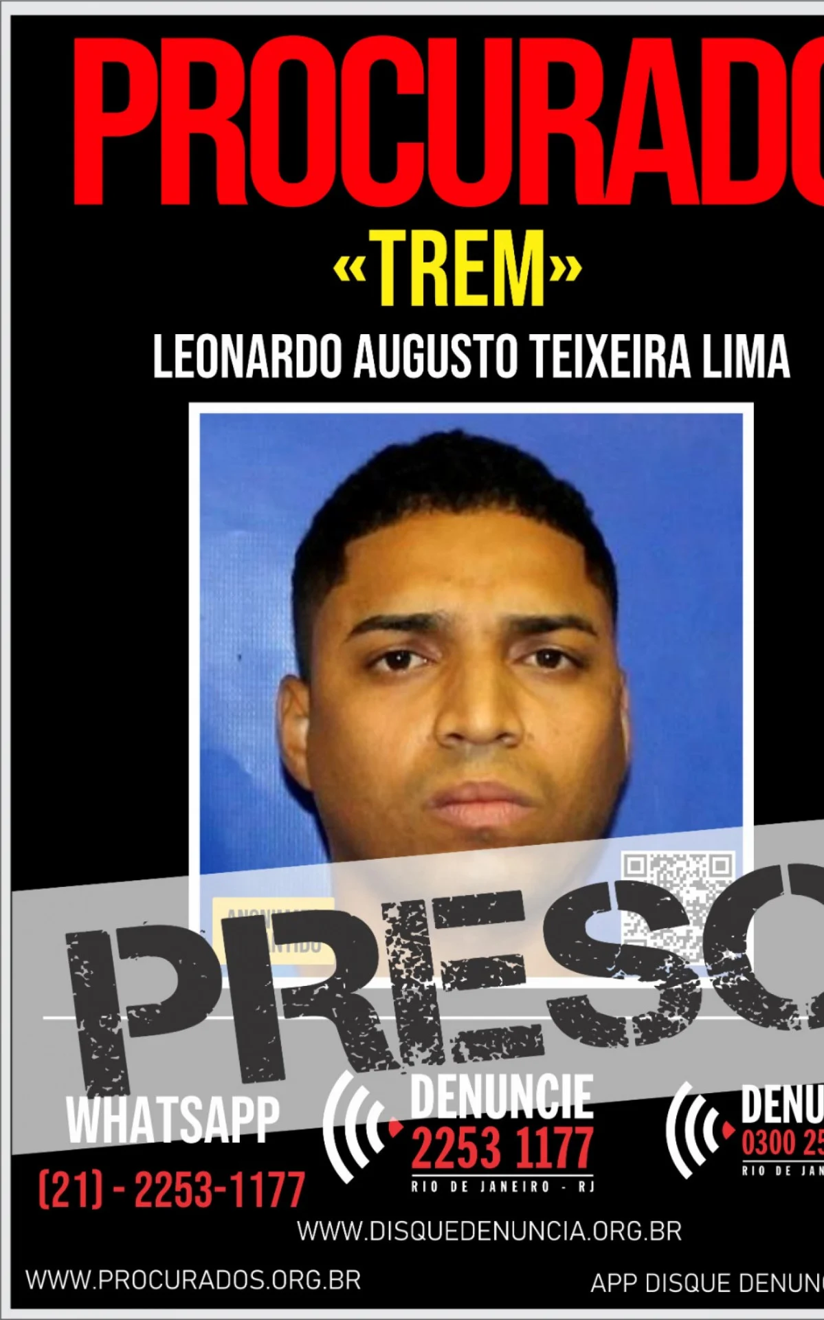 Líder do Complexo do Lins envolvido no confronto fatal que vitimou Kathlen Romeu é preso