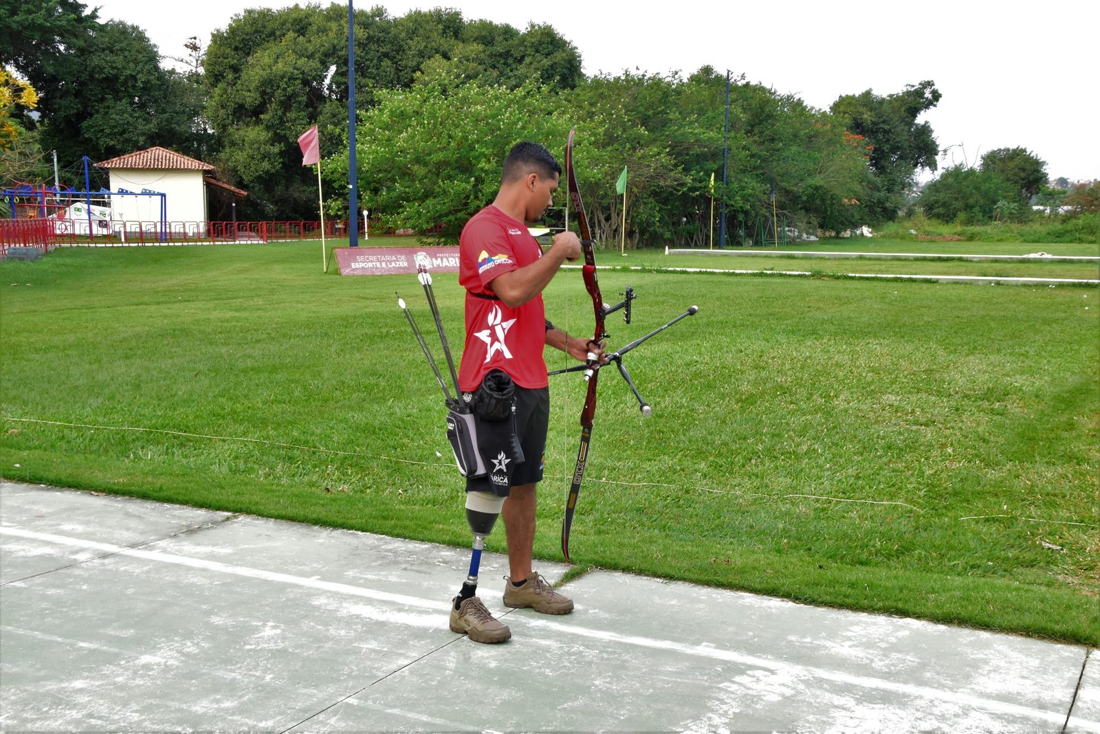 Tiro com arco muda sentido da vida de atleta paralímpico