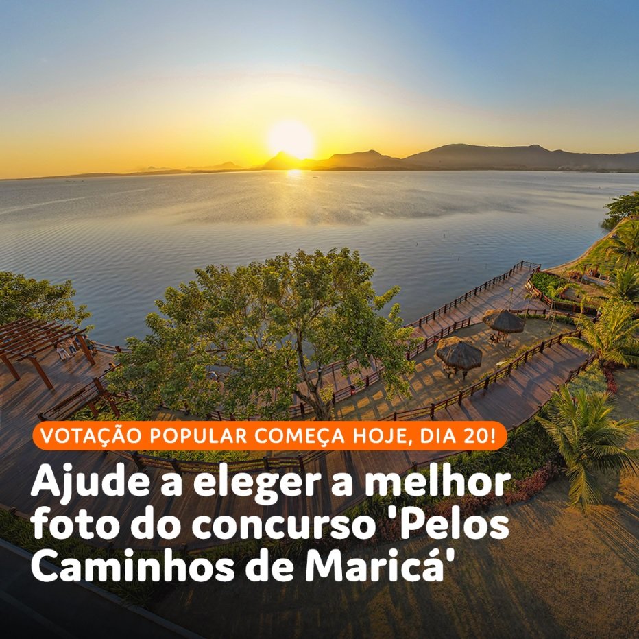 Turismo abre votação popular para 1º Concurso Fotográfico “Pelos Caminhos de Maricá”