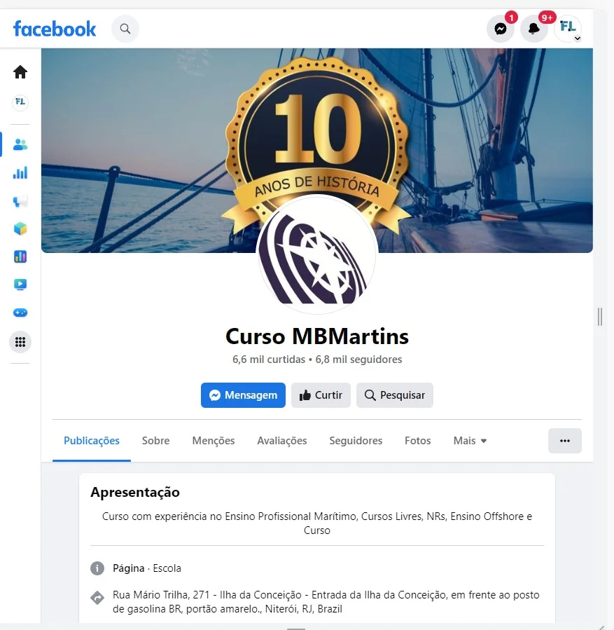 Empresa de curso naval aplica golpe em Niterói
