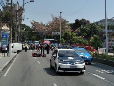 Moto atropela mulher e Alameda é interditada