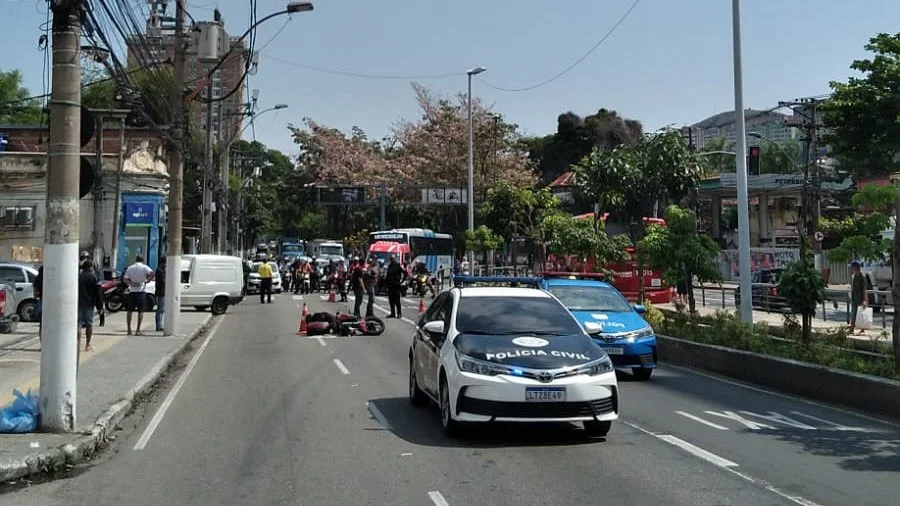 Moto atropela mulher e Alameda é interditada