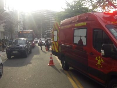 Acidente com vitima na Praia de Icaraí complica trânsito