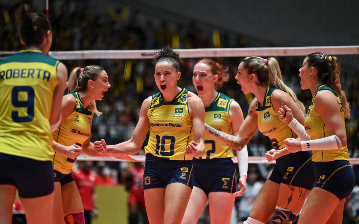 Vôlei feminino: Brasil derrota o Japão no tie-break e garante vaga