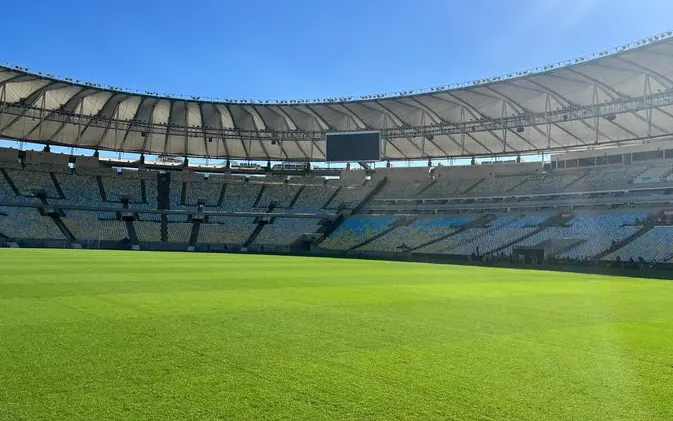 Gramado do Maracanã está pronto para final da Copa do Brasil