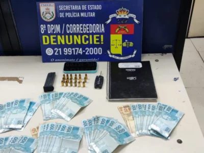 Miliciano é preso com dinheiro em espécie na Zona Oeste