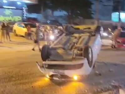 VÍDEO: Capotagem assusta motoristas em Itaboraí