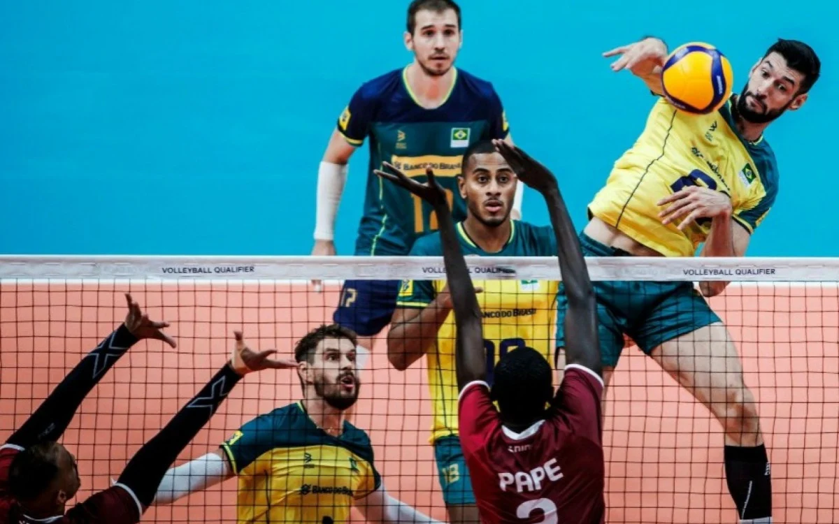 Vôlei masculino: Brasil vence Catar na estreia do Pré-Olímpico
