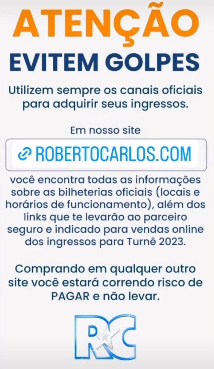 Show de Roberto Carlos em Niterói terá data confirmada até dia 20/9