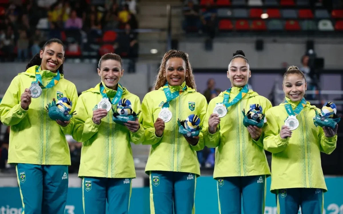 Brasil conquista prata no Pan de ginástica artística feminina