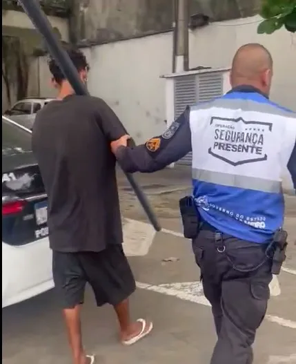 Homem é preso ao furtar poste em Niterói