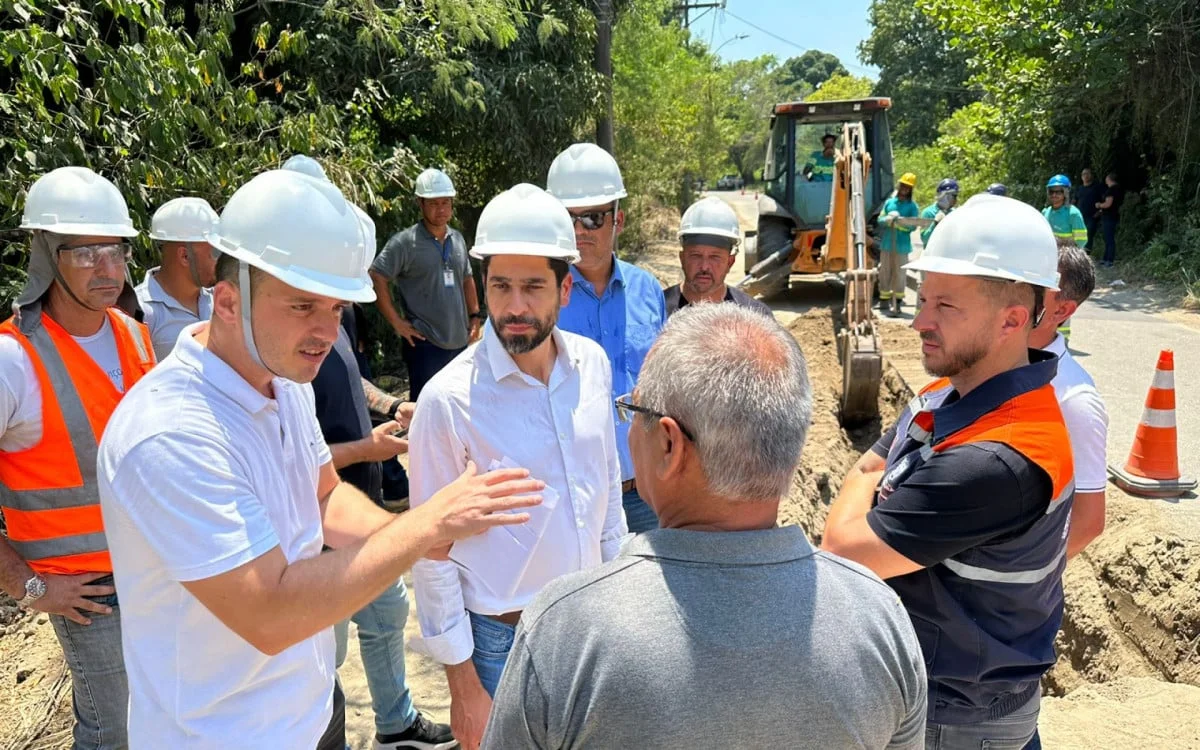 Obra vai levar água tratada para 9,5 mil moradores de Itaboraí