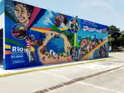 Piscinão de Ramos ganha novo visual com murais de grafite