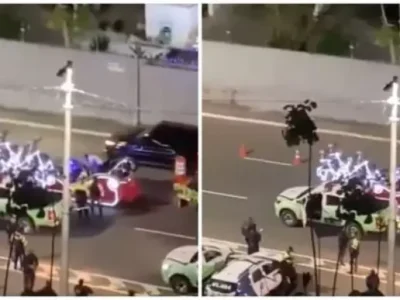 Polícia apreende trenó do Papai Noel em bitz