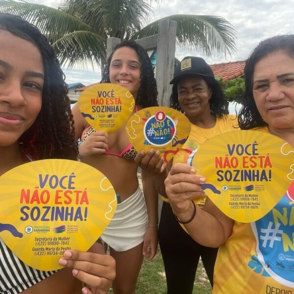 Saquarema recebe campanha de conscientização contra o assédio