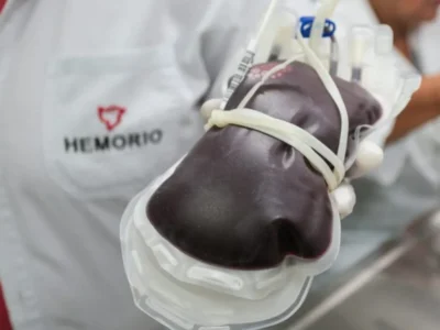 Campanha de doação de sangue no Hospital Souza Aguiar
