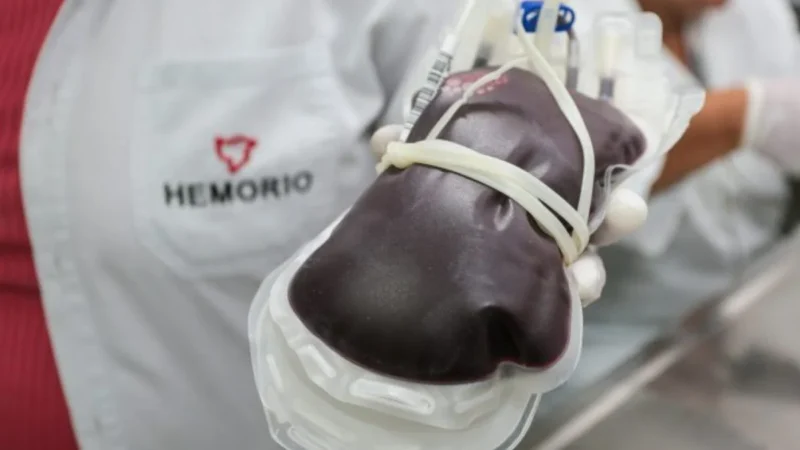 Campanha de doação de sangue no Hospital Souza Aguiar