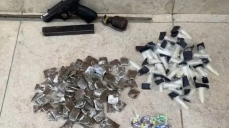 Operação policial termina com três feridos e duas armas apreendidas