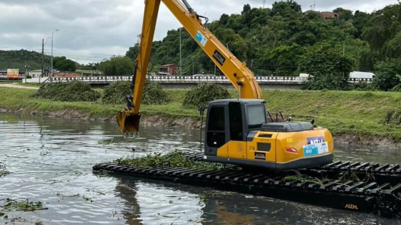 Caxias: Prefeitura intensifica limpeza de rios e canais após chuvas