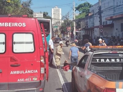 Acidente deixa motociclista ferido na Zona Norte de Niterói