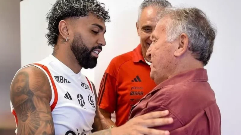 Zico aconselha Gabigol e torce por renovação com o Flamengo