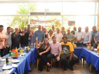 Almoço celebra aliança entre Rodrigo Neves e União Brasil