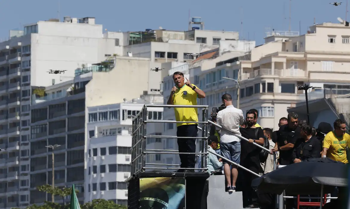 Bolsonaro reúne aliados em ato político na Zona Sul do Rio | Fernando Frazão/Agência Brasil