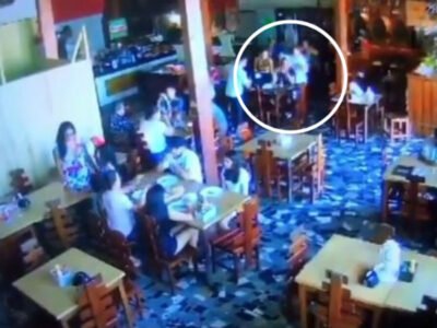 Garçom esfaqueia e mata vereador em restaurante - Vídeo