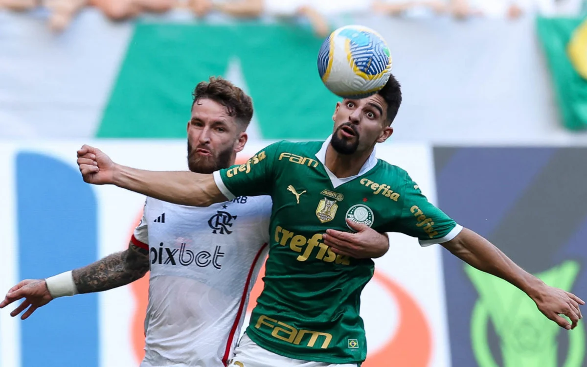 Léo Pereira fez boa partida e segurou Flaco Lopez | Cesar Greco/Palmeiras