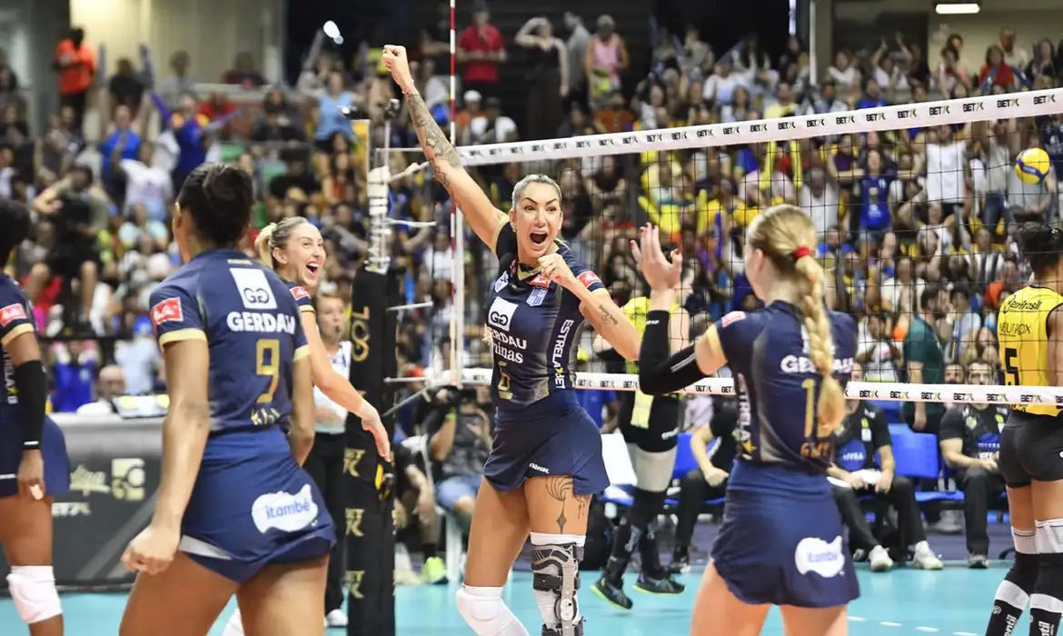 Minas Tênis Clube é pentacampeão da Superliga feminina de vôlei - Léo Caldas Divulgação CBV