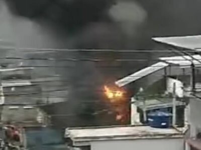 Rio: Incêndio devasta antigo colégio na Penha