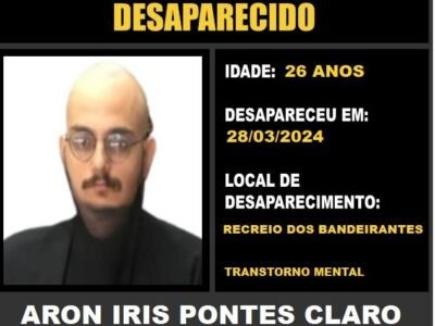 Homem desaparece na Zona Oeste do Rio