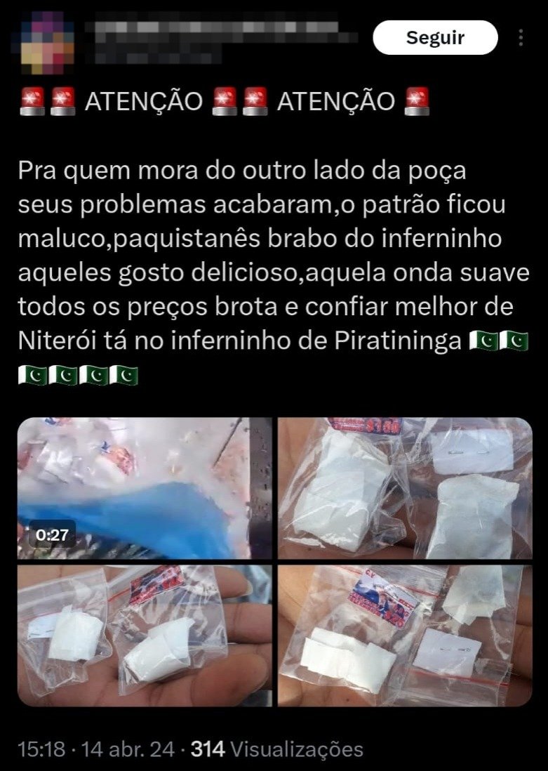 Região Oceânica: Traficantes anunciam drogas nas redes sociais