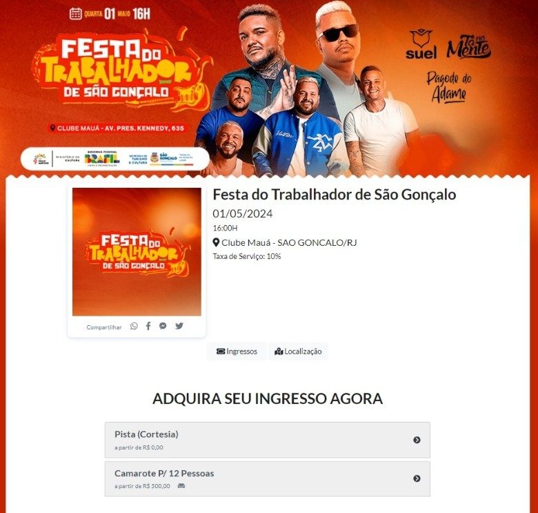 São Gonçalo dá R$ 350 mil para rifeira de rede social organizar festival