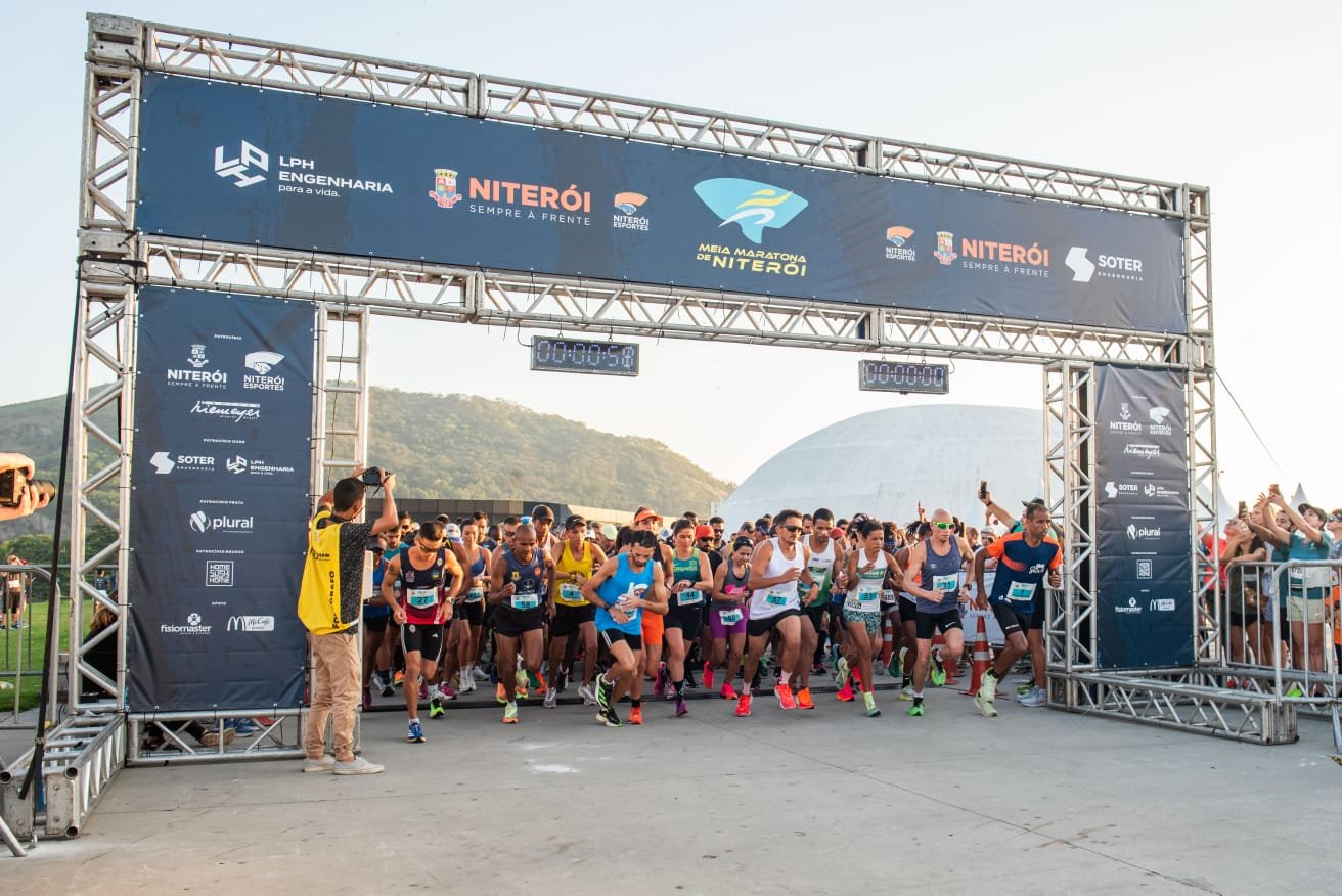 Terminam, no próximo domingo (28), as inscrições para a Meia Maratona de Niterói | Divulgação