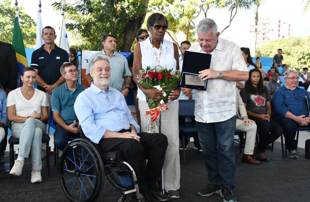 Pista de Atletismo Aída dos Santos é inaugurada, em Niterói | Bruno Eduardo Alves/Prefeitura de Niterói/Divulgação