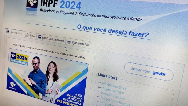 Tela do site da Receita Federal exibindo a consulta da restituição do IR 2025