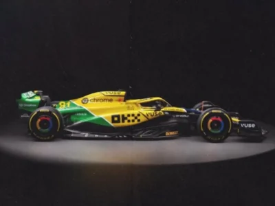 McLaren veste verde e amarelo para homenagear Senna em Mônaco