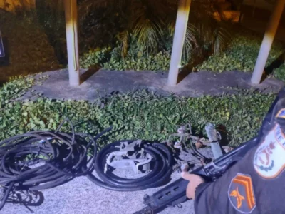 Homem preso por furtar cabos e equipamentos da linha de trem