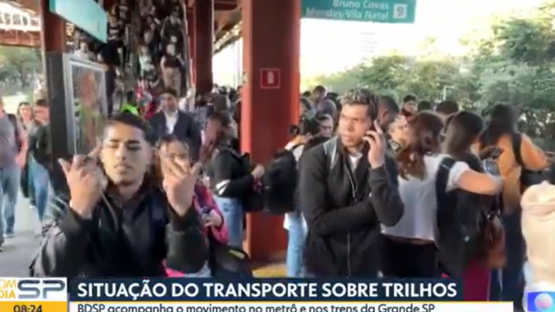 Homem xinga Globo ao vivo e Bocardi detona - Vídeo
