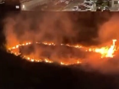 Incêndio assusta moradores na Zona Norte - Vídeo
