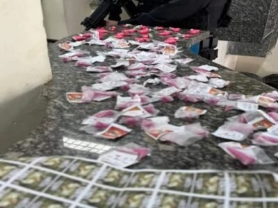 Mais de 100 pinos de cocaína apreendidos e menor detido