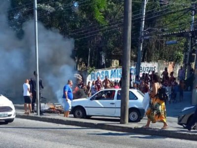 Manifestação interdita via em Campo Grande
