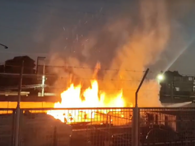 SuperVia: Oficina incendiada em possível ato de vandalismo