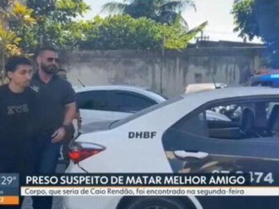 Polícia prende suspeito de matar e esconder corpo de amigo | Reprodução RJ1/TV Globo