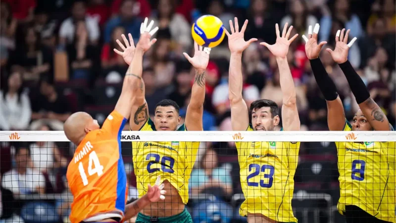 Darlan brilha e Brasil vence Holanda na Liga das Nações | Divulgação/Volleyball World