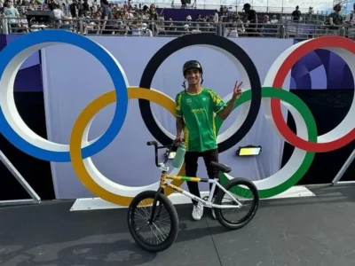 Gustavo Bala Loka fica sem medalha no BMX Freestyle